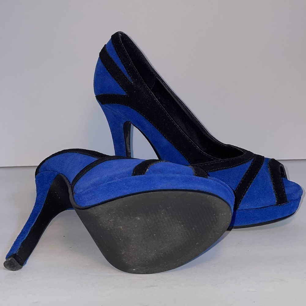 MARCO SANTI blue cobalt Virginia heels pumps in women’s 5.5M - Picture 11 of 14